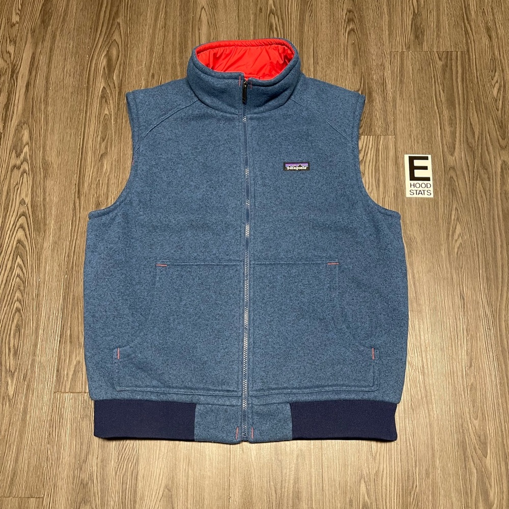 Patagonia Blue Orange Zip Up Mens Size Large Vest